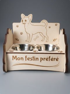 Support de gamelles pour chien